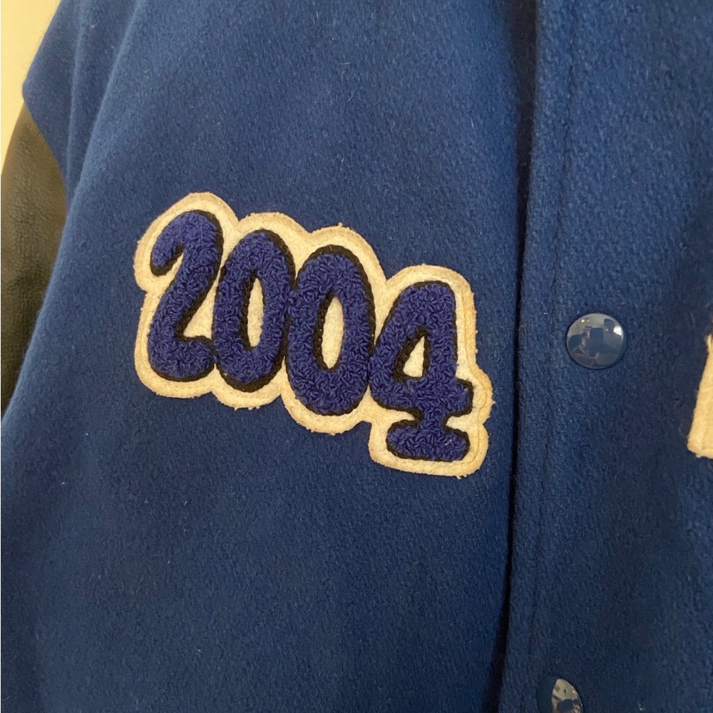 Vintage Y2K Leather Varsity Jacket 2004 - Small - Picture 4 of 14